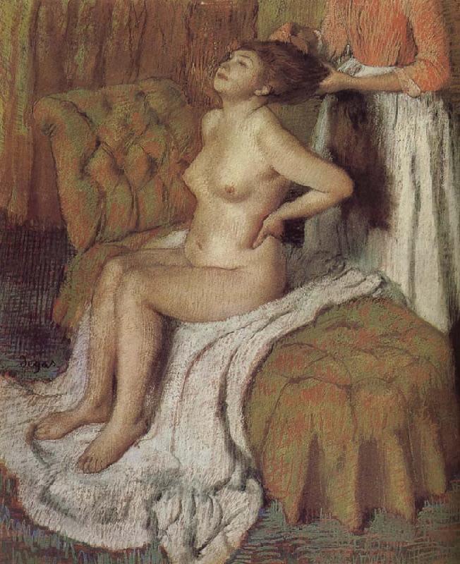 Edgar Degas The lady hackled hair